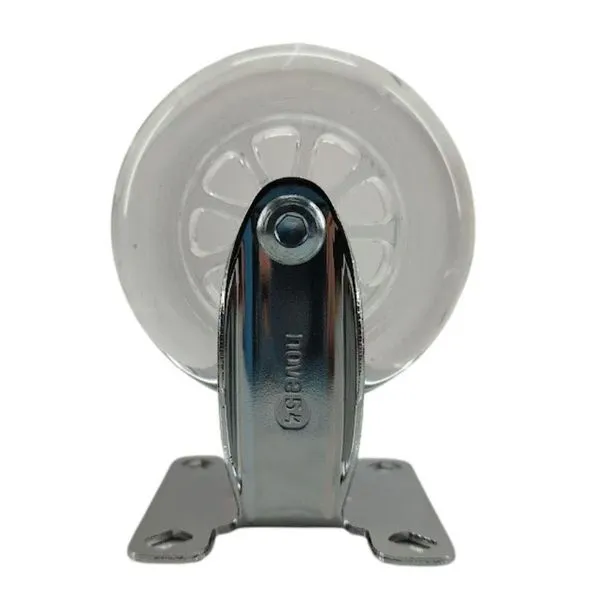 Rodízio Fixo Nove54 Roda Transparente - 3-74mm