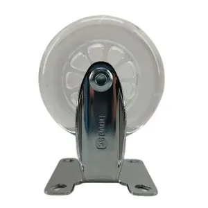 Rodízio Fixo Nove54 Roda Transparente - 3-74mm