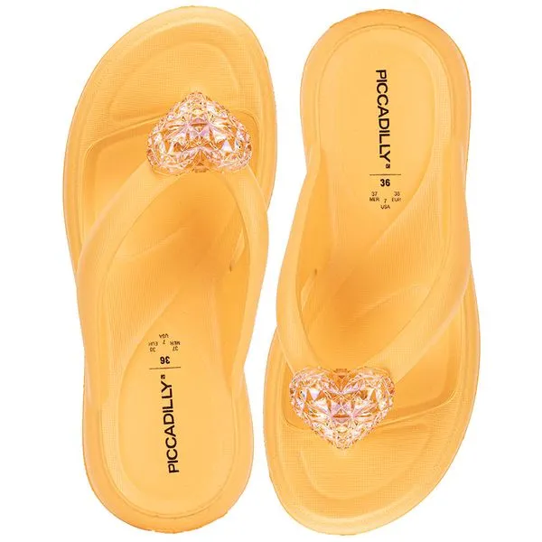 Chinelo Feminino Marshmallow Piccadilly 248003 LARANJA 34