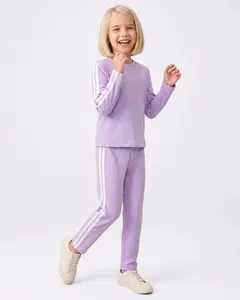 Conjunto Infantil Canelado Frisos Laterais Lilás 4