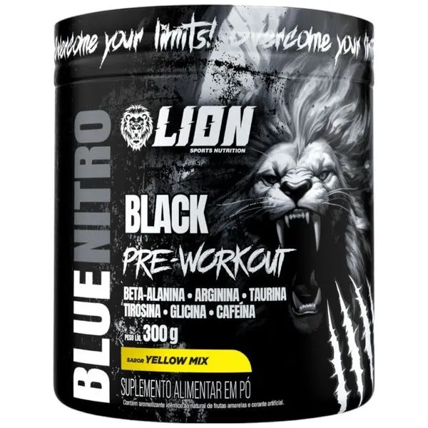 Pré-Treino Blue Nitro Black Lion Sports Yellow Mix 300g (MP)