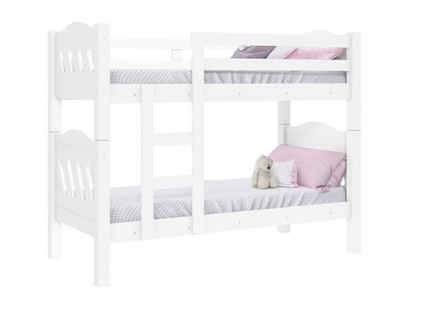 Beliche Linha Alta Pérola Branco Vira 2 Camas Solteiro