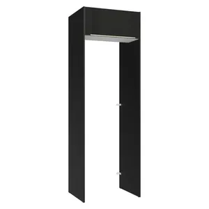 Porta-geladeira 73 Cm 1 Porta Basculante Preto/branco/preto Lux Madesa Preto/branco/preto