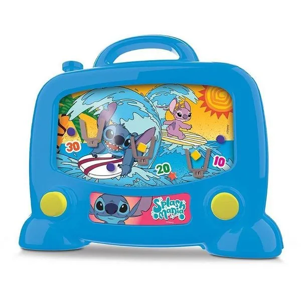Brinquedo Stitch Splash Mania Jogo de Água com Sistema de Jato por Pressão e Desafio de Habilidades Azul Elka Brinquedo Stitch Splash Mania Jogo de Água com Sistema de Jato Azul Elka
