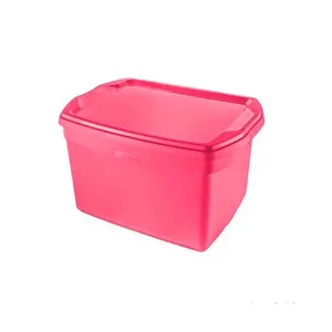 Caixa organizadora Flex 68 litros rosa Sanremo