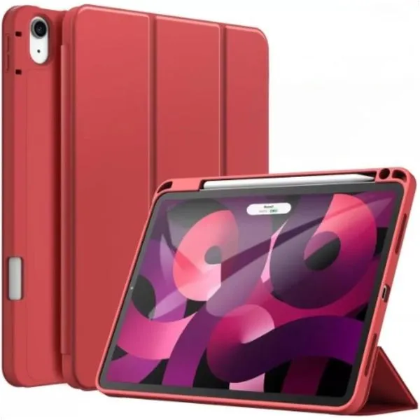 Capa para Tablet Ipad 10a Geração 2022 com Suporte para Caneta A2696 A2757 A2777 Vermelha Capa para Tablet Ipad 10a Geração 2022 Suporte Caneta A2696 A2757 A2777 Vermelha
