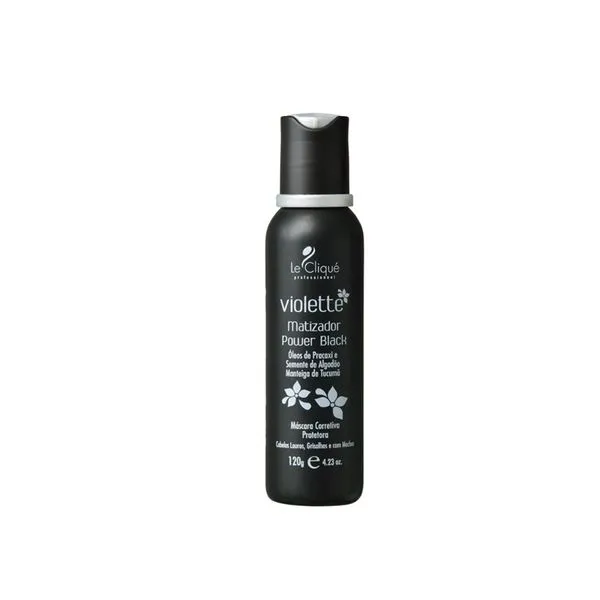 Máscara Matizadora Le Cliqué Violette Power Black 120ml