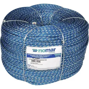 Corda Monofilamento Trançada, Azul, 8 Mm X 240 M, Pesca Riomar