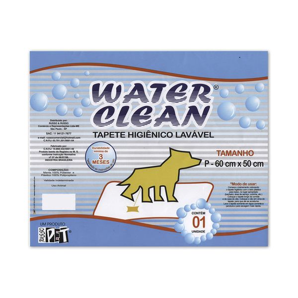 Tapete Higiênico Lavável Water Clean Russo e Russo M