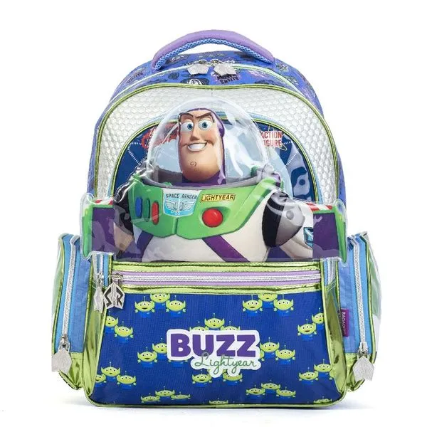 Mochila Escolar Masculina Disney Buzz Lightear Azul U / Azul