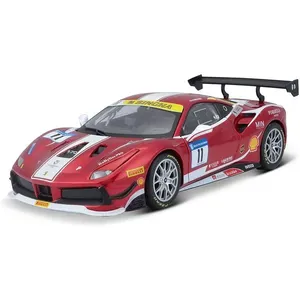 Miniatura Ferrari 488 Challenge Fórmula Racing 2017 1/24 Ferrari Racing Vermelho Bburago 26308