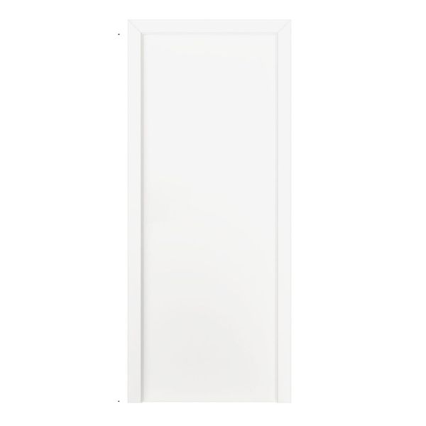 Kit Porta Lisa Colmeia HDF Branco Reversível sem Fechadura Vert Kit Porta Colméia Lisa Branco Reversível sem Fechadura Bt 12 210x72cm