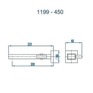 Torneira Lavatorio Parede 1199 Ge450