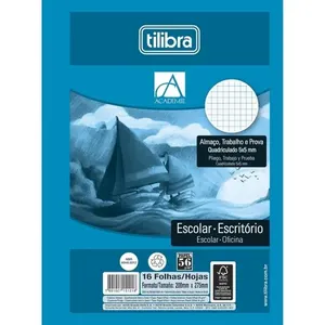 Papel Almaço Quadriculado 5x5 Academie 16 Folhas - Tilibra