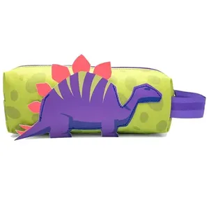 Estojo Escolar Leo&Leo Tubo Dino Com Patch Dinossauro (MP)