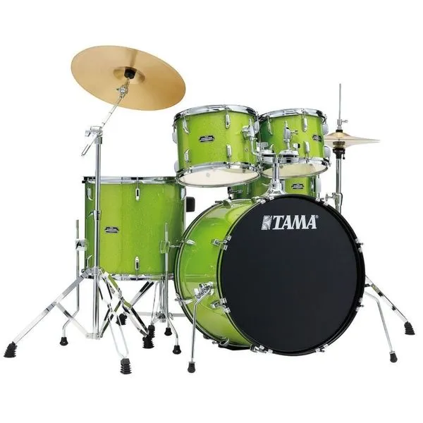 Bateria 5 Tambores 22 Lime Green Sparkle Tama St52h5c-lgs
