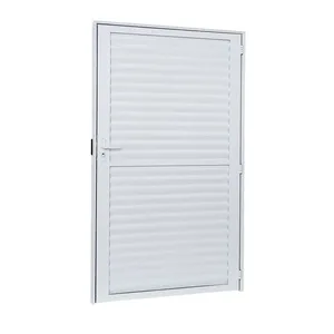 Porta Alumínio Palheta Esquerda 60X210X4 Branco Cristal Ramassol