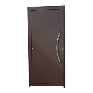 Porta Alumínio Lambril Savana C/Puxador D.Marrom Corten 100 Brimak