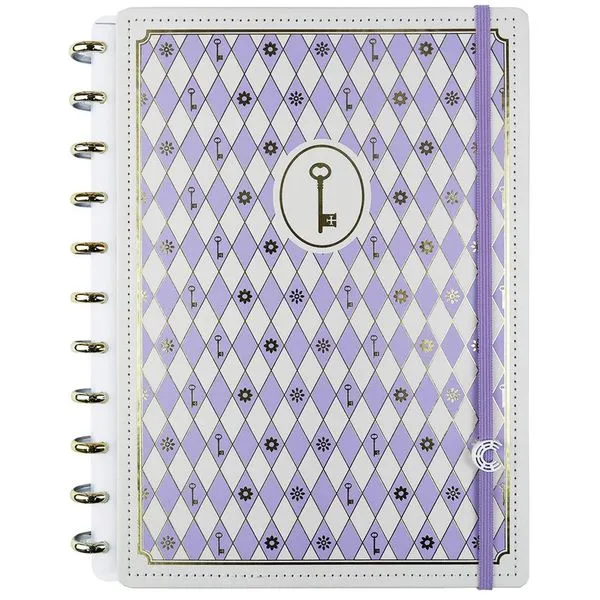 Caderno Inteligente Grande 80 Folhas Isa Akkari Purple Key