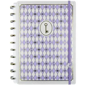 Caderno Inteligente Grande 80 Folhas Isa Akkari Purple Key