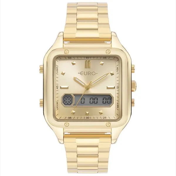 Relógio Euro Feminino Fashion Fit Sporty Dourado - EUBJ3890AAT/4D EUBJ3890AAT/4D