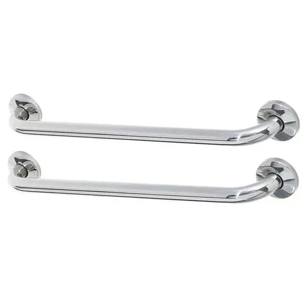 Kit 2 Barras de Apoio BSL3420 80cm Aço Inox para Banheiro e Corredor Acessibilidade Inox BSL Kit 2 Barras de Apoio BSL3420 80cm Aço Inox Banheiro Inox BSL