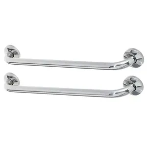 Kit 2 Barras de Apoio BSL3420 80cm Aço Inox para Banheiro e Corredor Acessibilidade Inox BSL Kit 2 Barras de Apoio BSL3420 80cm Aço Inox Banheiro Inox BSL