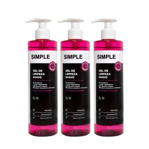 Kit Simple Organic Gel De Limpeza Facial Suave 350g 3 Unidades
