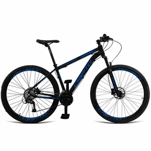 Bicicleta Aro 29 Cripto 24v Acera Freio Hidraulico Trava K7 Mountain Bike Quadro Alumínio 24 Marchas Cripto Bikes Preto Bicicleta Aro 29 Cripto 24v Acera Freio Hidraulico Trava K7 Mountain Bike 24 Marchas Preto Azul