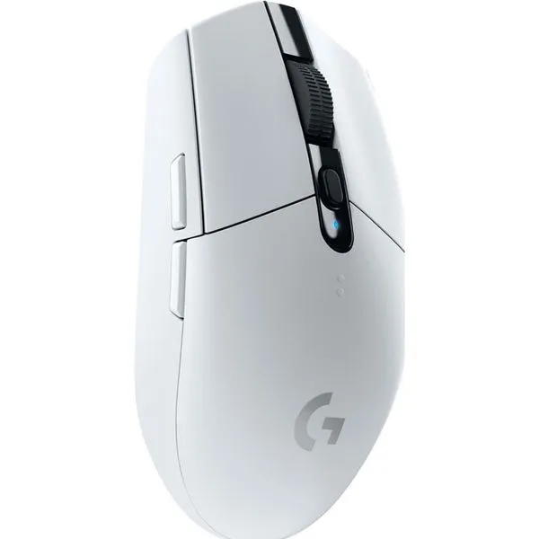 Mouse Gamer sem Fio Logitech G305 Lightspeed Sensor Hero 12K 12000 DPI 6 Botões Programáveis Branco A-BI