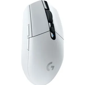 Mouse Gamer sem Fio Logitech G305 Lightspeed Sensor Hero 12K 12000 DPI 6 Botões Programáveis Branco A-BI