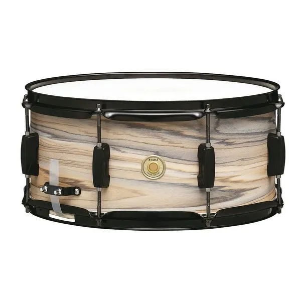 Caixa para Bateria Tama Woodworks WP1465BK-NZW Natural Zebrawood Wrap 14x6.5 Tama Drums Caixa para Bateria Woodworks WP1465BK-NZW Natural Zebrawood Wrap Tama Drums