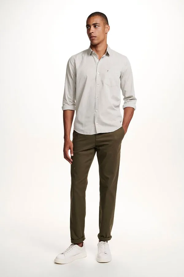 Calça Casual Chino Relaxed - Verde - 44