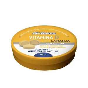 Pastilha Vitamina D Sabor Laranja 2000 UI (50 mcg) FLOFARMA 30 unidades