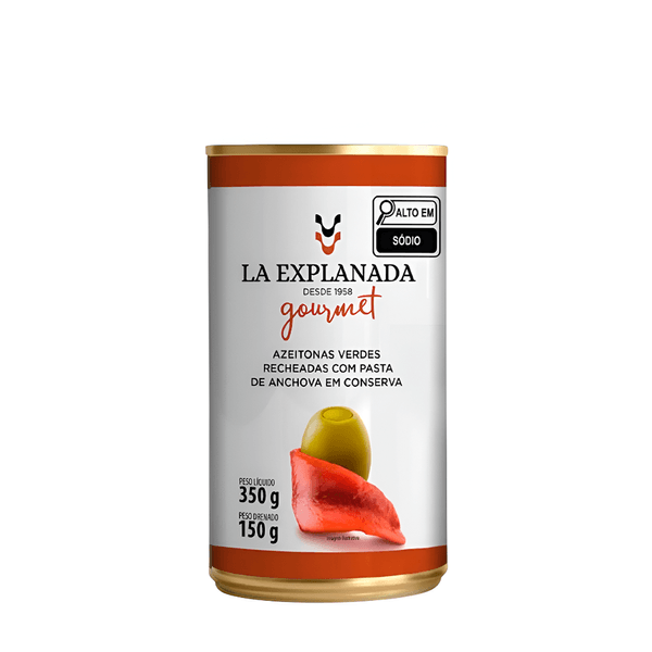 Azeitona Verde Recheada Pasta Anchova La Explanada – 150g