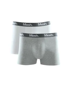 Kit 2 Cuecas Boxer Cotton Branco P