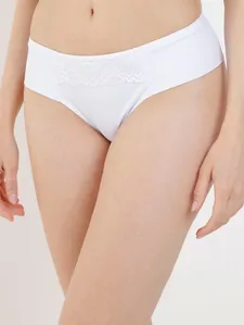 Kit com 02 Calcinhas Femininas Branco/Preto M