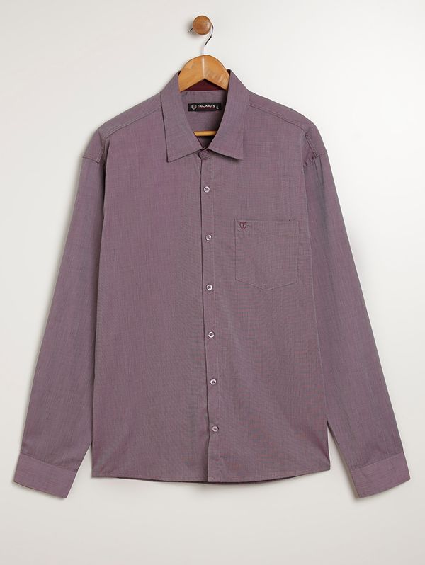 Camisa Manga Longa Plus Size Masculina BORDO 7