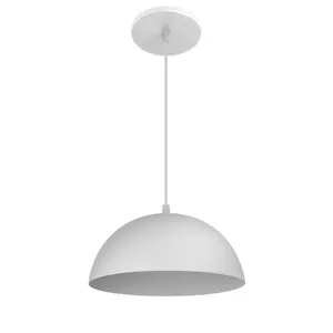 Pendente Cleo Aluminio 30X14Cm Branco Fosco Blumenau