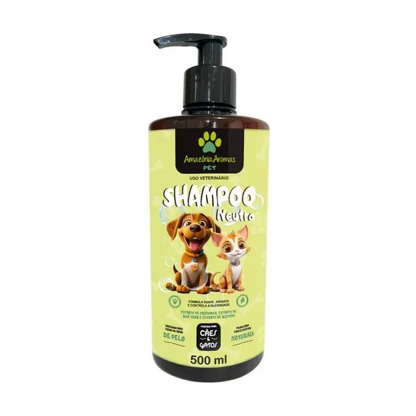 Shampoo Pet Neutro Para Cães E Gatos 500ml 308 - Amazônia Aromas