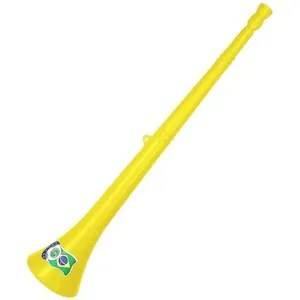 Vuvuzela Copa do Mundo Material Resistente 60cm Verde e Amarelo Le Plastic Vuvuzela Copa do Mundo 60cm Verde e Amarelo Le Plastic