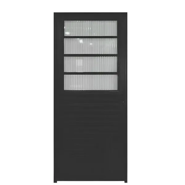 Porta Basculante de Alúminio com 80x210cm Direita Preto - PTORD2236D - HALE