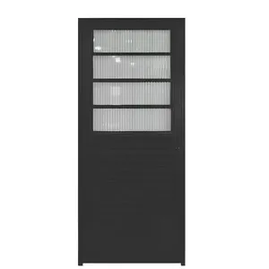 Porta Basculante de Alúminio com 80x210cm Direita Preto - PTORD2236D - HALE