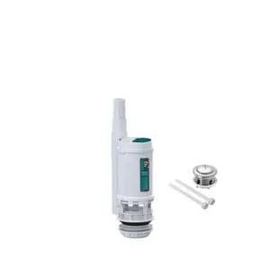 Mecanismo de Saída Dual Flush Ajustável com Acionador Pino Superior para Caixa Acoplada Pádova Mecanismo de Saída Dual Flush Ajustável para Caixa Acoplada com Acionador Superior Pádova