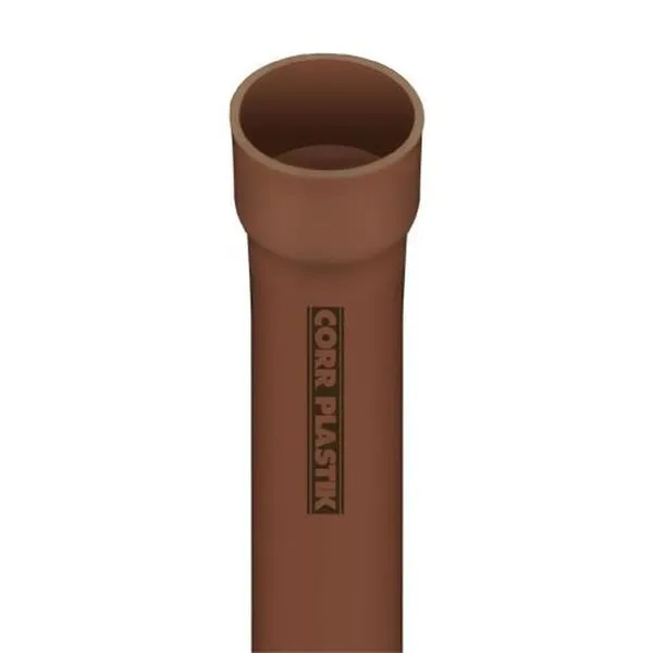 Tubo Soldável 25mm Marrom para Instalações Hidráulicas com Vedação Eficiente Corr Plastik Tubo Soldável 25mm para Encanamentos e Esgotos Marrom Uso Interno e Externo Corr Plastik