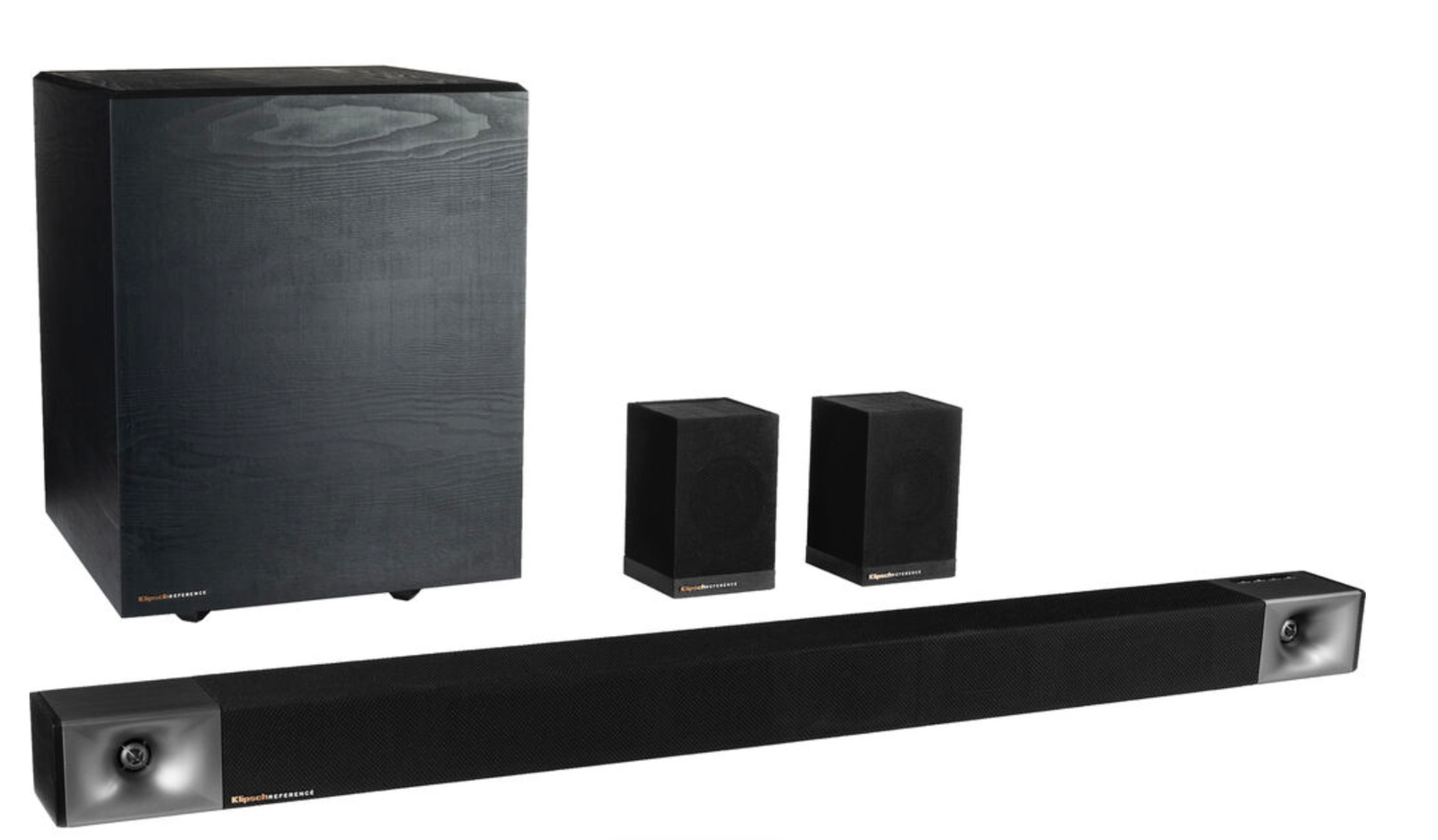 Soundbar Klipsch Cinema 600 660W, 5.1 Canais, Subwoofer Sem Fio de 10 e Caixas Surround