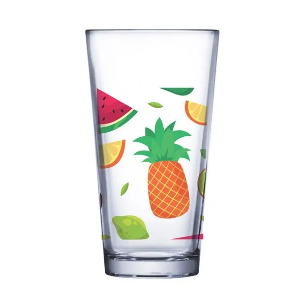 Copo Conic Mix Fruits Vidro 415ml 190813 - Ruvolo