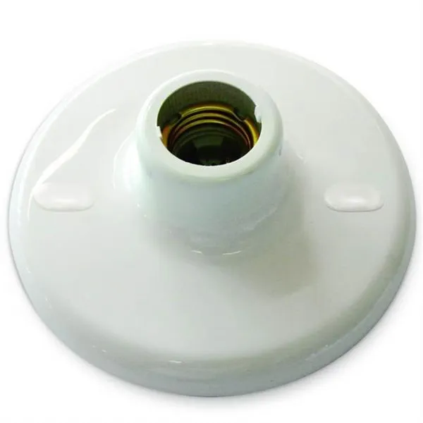 Plafon Plástico Branco Com Borne - 8011 - Germer Plafon Plastico Branco C-borne Germer 8011.
