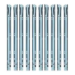 Kit 10 Corrediças Metálicas para Gaveta e Teclado 35CM Deslizamento Suave Monta 5 Unidades Moblis Móveis Kit 10 Corrediças Metálicas para Gaveta e Teclado 35CM Moblis Móveis