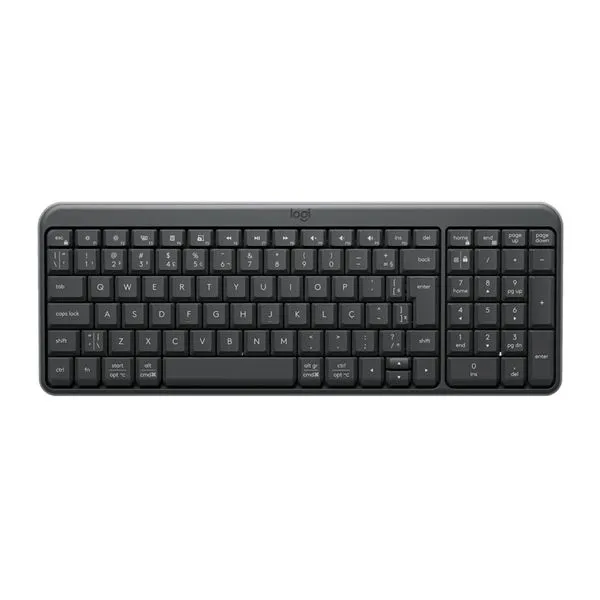Teclado Logitech sem Fio K250 Bluetooth Cinza